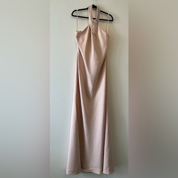 Anthropologie BHLDN Ruby Formal Cocktail Maxi Dress In CHAMPAGNE Size 12 NWOT - Picture 6 of 16